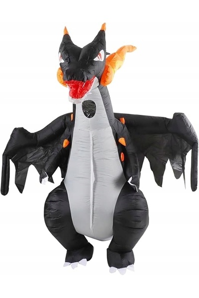 NO BRAND Costum gonflabil de dinozaur Charizard pentru adulți de Halloween