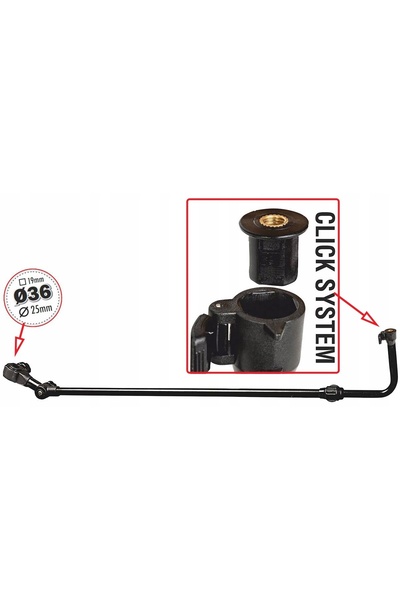 NO BRAND Braț de prindere pentru undiță Traper Match Feeder Click 50+50 cm, b...