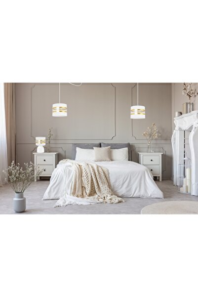 NO BRAND LAMPĂ DE NOPTIERE CU ABZORBER ELEGANT, AURIU, 20 CM
