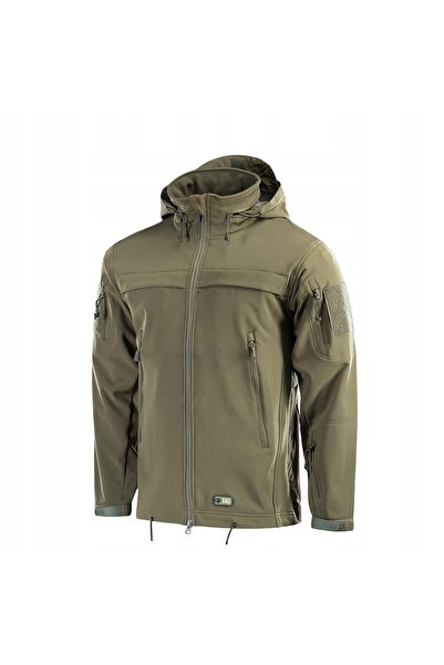 NO BRAND Jachetă Softshell M-Tac Police pentru bărbați, cu glugă, tactică, ve...