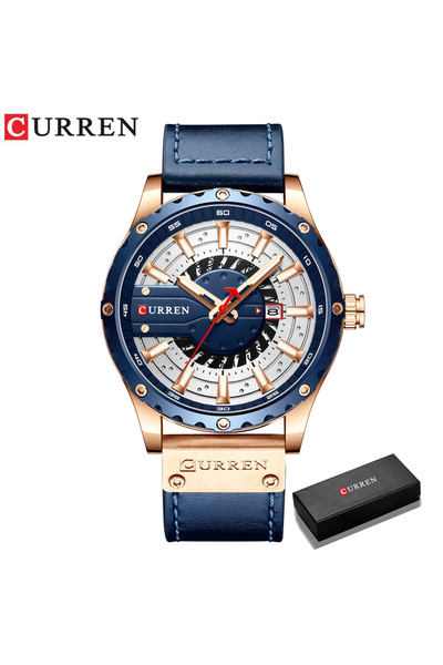 Choice Curren blue - box CURREN Watches Top Brand Fashion Leather Wristwatch ...