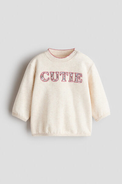 H&M Motif Detaylı Sweatshirt