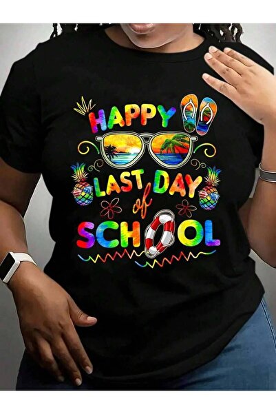 NOURAM Happy Last Day Shirt Teachers End Of Year Students Back To School Blac...