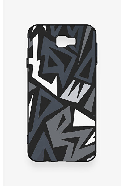 Vip Case Samsung J7 Prime Uyumlu Geometrik Blok Desenli Silikon Kılıf