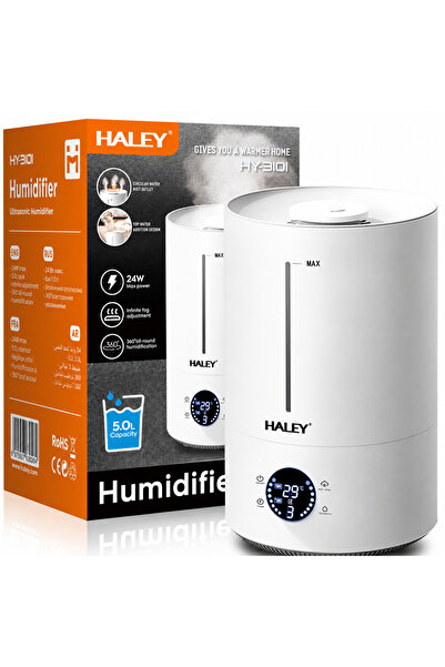 HALEY HY-3101 Air Humidifier, 5L Tank, 360° Humidification, Adjustable Intens...