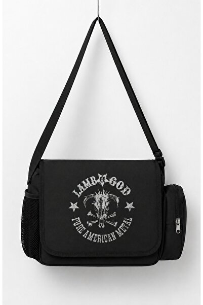 Fuddy Moda Unisex Rock Band Lamb of God Pure American Metal Printed Messenger...