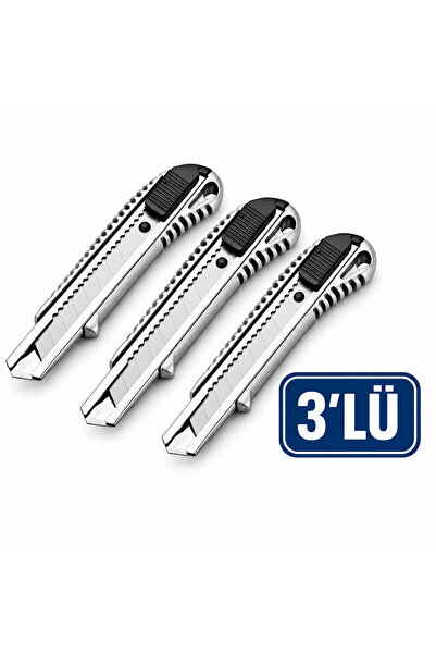 YANARLAR DMAX MAKET BIÇAĞI METAL ALÜMİNYUM – 3’LÜ EKONOMİK PAKET