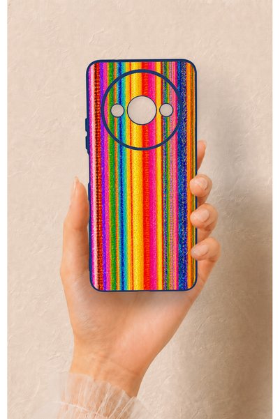 Vip Case Redmi A3 Compatible Colorful Patterned Silicone Case