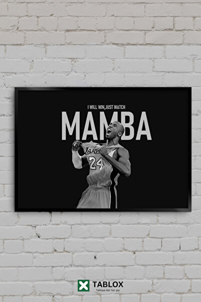 TABLOX Κόμπε Μπράιαντ Μάμπα Λέικερς Μπάσκετ NBA Μαύρο και Λευκό Διακοσμητικό ...