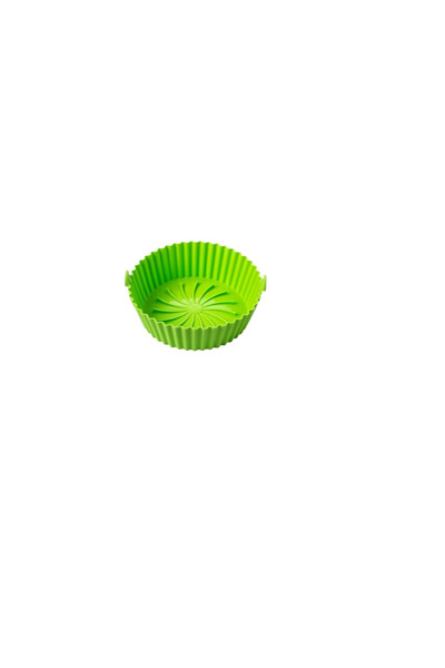 Generic Brand Cos pentru friteuza cu aer, 16 x 6 x 20 cm, silicon, verde