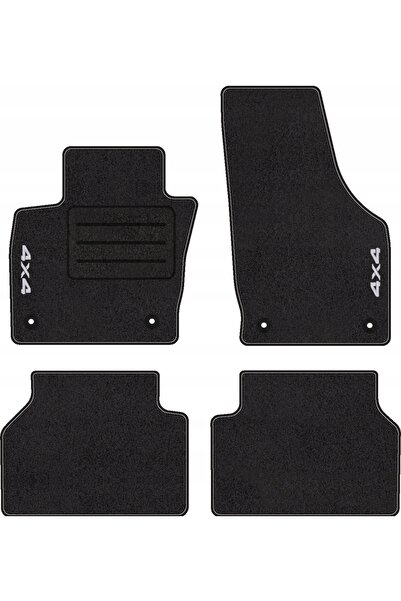 NO BRAND Covorașe auto cu logo 4x4 pentru Audi Q3 I 8U (2011 - 2018) set comp...