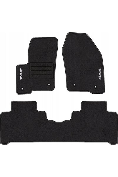 NO BRAND Covorașe auto cu logo 4x4 pentru Ford S-Max MK2 (2014 - 2023) set co...