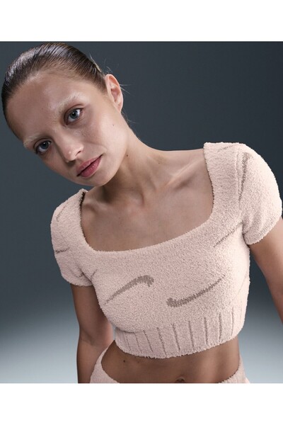 Nike Phoenix Bouncle Ss Crop Top Kadın Tişört