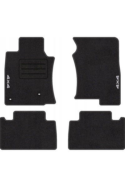 NO BRAND Covorașe auto cu bordură 4x4 pentru Toyota Land Cruiser 150 (2009 - ...