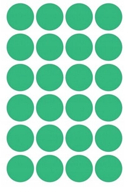 NO BRAND Etichete Avery rotunde 18mm 96 bucăți verde x10
