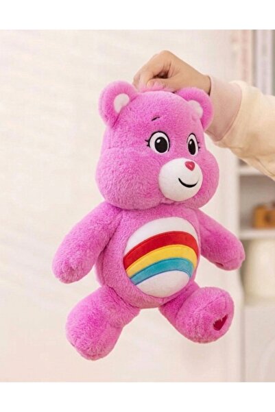 Takara Tomy دمية دب لطيفة قطيفة بطول 40 سم، دب قوس قزح، دب العناية، تُحمل باليد.