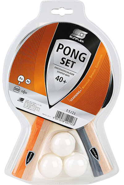 sunflex sport Σετ Ping Pong Sunflex (2 ρακέτες + 3 μπαλάκια)
