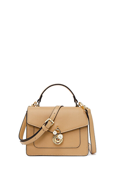 Derimod Women's Beige Long Strap Mini Shoulder Bag 26Sbd2494Ft