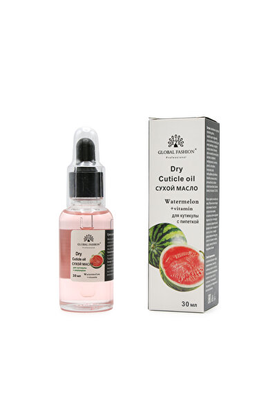 global fashion Set 2 x Ulei de cuticula cu pipeta, aroma de pepene verde, 30ml