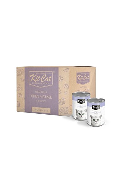 Kit Cat Karton Kat Kat Cat Canned Tuna and Tuna Puree Wet Food for Kittens, 4...