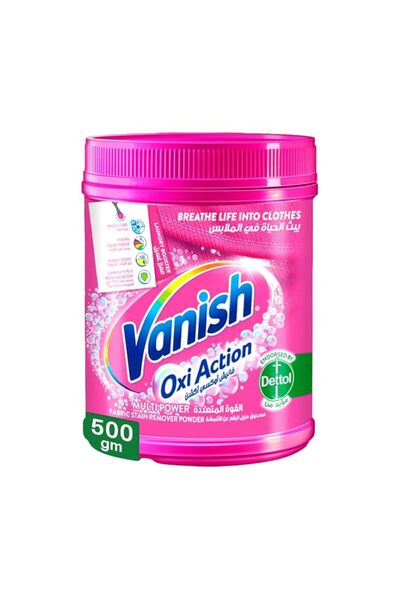 Generic Brand Vanish Oxi Action Fabric Stain Remover Powder 500g Coloured & W...