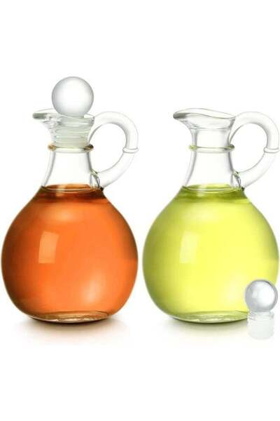 Generic 2 Pcs 10.5 oz Oil and Vinegar Dispenser Cruet Set Olive Oil Dispenser...