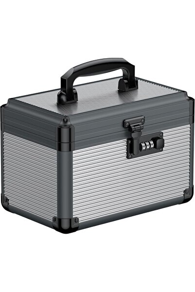 Uniclife Cutie Metalică pentru Medicamente cu Cifru – 24 × 15.2 × 16.5 cm