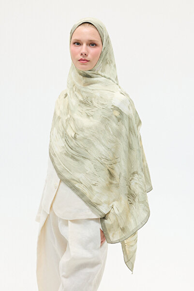 cs camellia scarf Σάλι Terra Kraş - Πράσινο