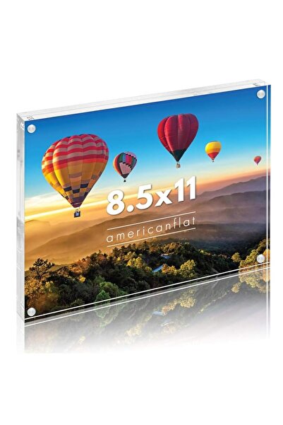 Generic Brand Americanflat 8.5x11 Acrylic Picture Frame - Clear Picture Frame...