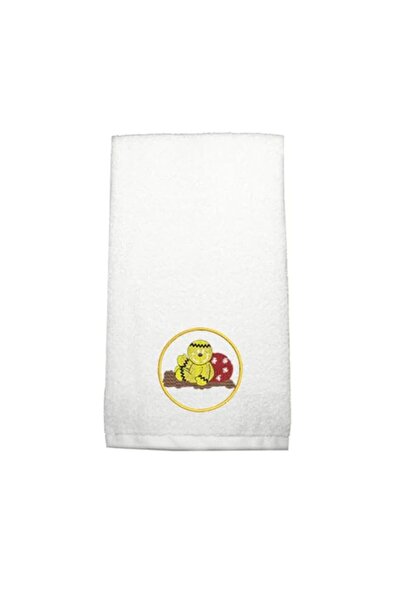 Generic BYFT Iris Embroidered For You Hand Towel 50 x 80 Cm 600 Gsm White 100...
