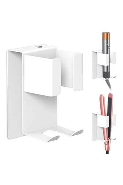 Generic Wall Mount Curling Iron Holder, Stainless Steel Adhesive Wall Mount H...