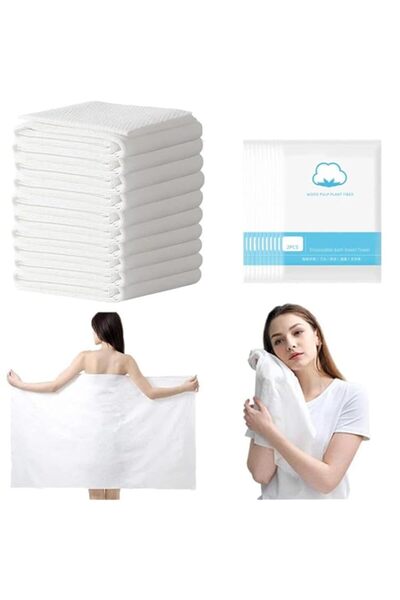 Generic Goodern Disposable Bath Towels Set,10 Pack Ultra Soft Disposable Body...