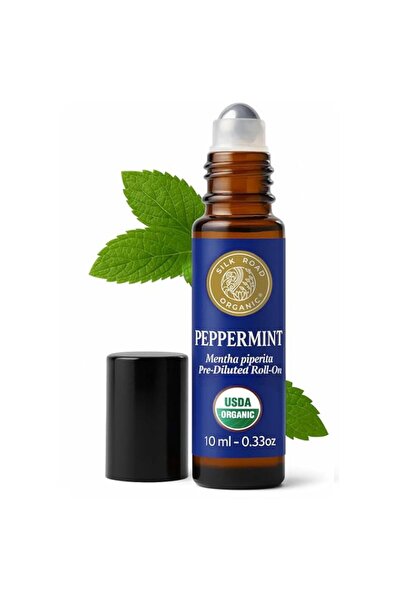 Generic Brand Silk Road Organic Peppermint Essential Oil Roll On, Mentha Pipe...