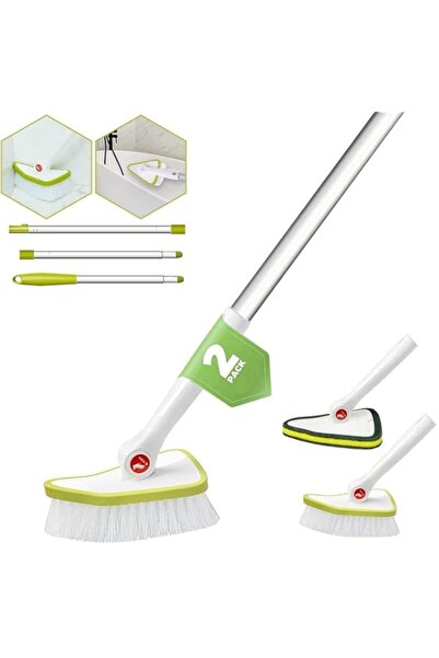Generic Aputue Cleaning Brush, Extendable Scrubber with 120cm Pole, 2 in 1 Br...