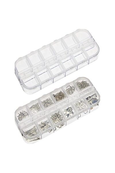 Generic Brand SOLASTA 12 Grids Plastic Organizer Box for Clear Craft Storage,...