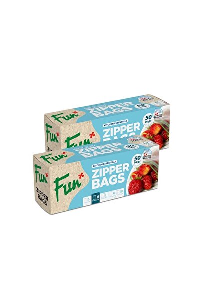 Generic Fun Sandwich Zipper Bags - 18.3 X 23.5 Cm (Pack of 50X2)
