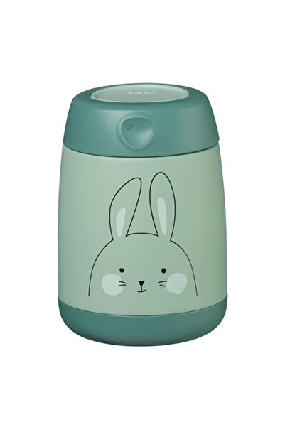 Generic Insulated Stainless Steel Baby Lunch Box 210ml - So Bunny Green