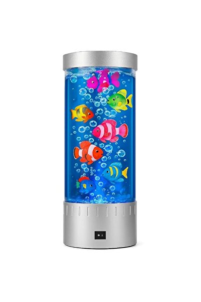 Generic Brand Fitto Bubble Fish Lamp - Colorful LED Night Light for Kids' Roo...