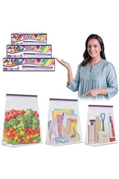Generic Shalimar Zip 'N' Lock Bag Press Fit (Reusable) (3 Boxes) Combo Pack s...