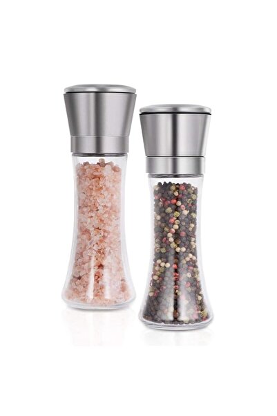Generic YumLock Pepper And Salt Grinder Mill With Glass Body Stainless Steel ...