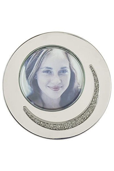 Generic Brand Linkage Moon Shape Frame - Silver