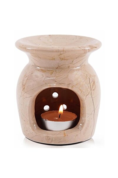 Generic Verona Marble Oil Burner 4 Inch Handmade Natural Stone Wax & Candle W...