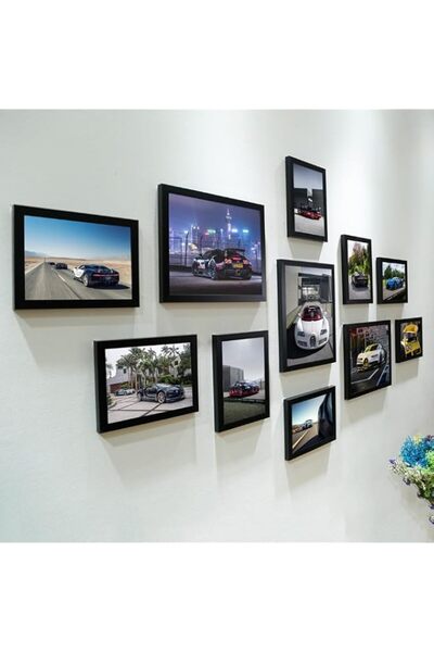 Generic Brand 11 Pack Picture Frames Collage Wall Decor with Glass, Gallery W...