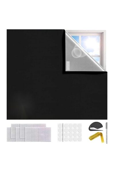 Generic 100% Blackout Blinds for Windows, No Drill Stick On Window Cover, 420...