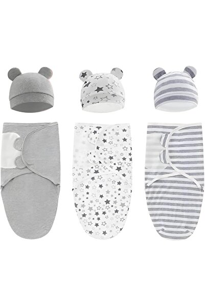 Generic SKY-TOUCH Baby Swaddle Blanket Wraps, 3-Pack Adjustable Newborn Sleep...