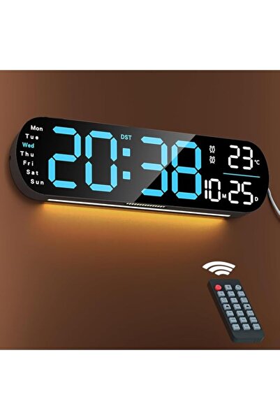 Generic Brand Necomi Digital Wall Clock, Large Display, 14-inch Large Wall cl...
