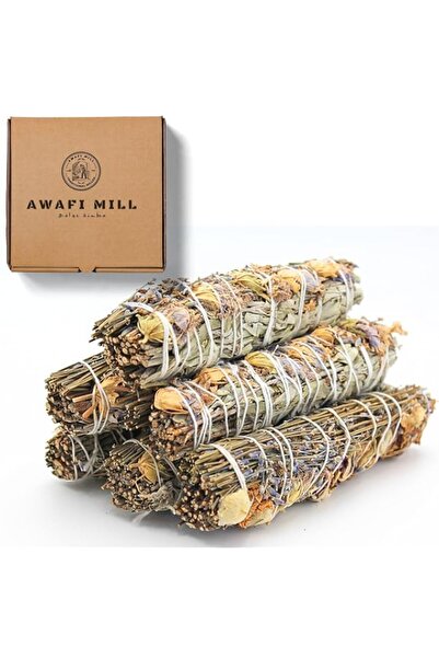 Generic Brand AWAFI MILL White Sage with Flowers Smudge Stick | Hand-Tied Aro...