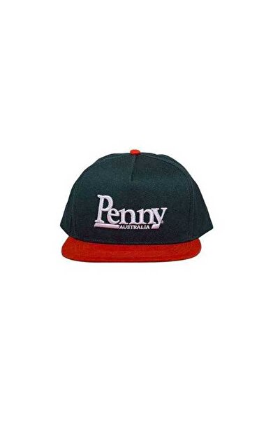 Sara Pennypacker PENNY SKATEBOARDS Snapback Cap, Dark Green/Orange