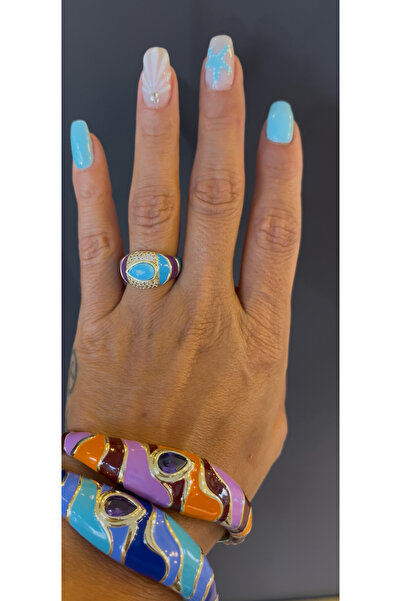 gozdeasutayaccessory Orange Purple Bracelet