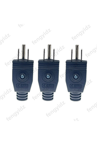 Choice5 black 3pcs US American 3 Pin Nema 5-15P AC Electrical Power Male Plug...